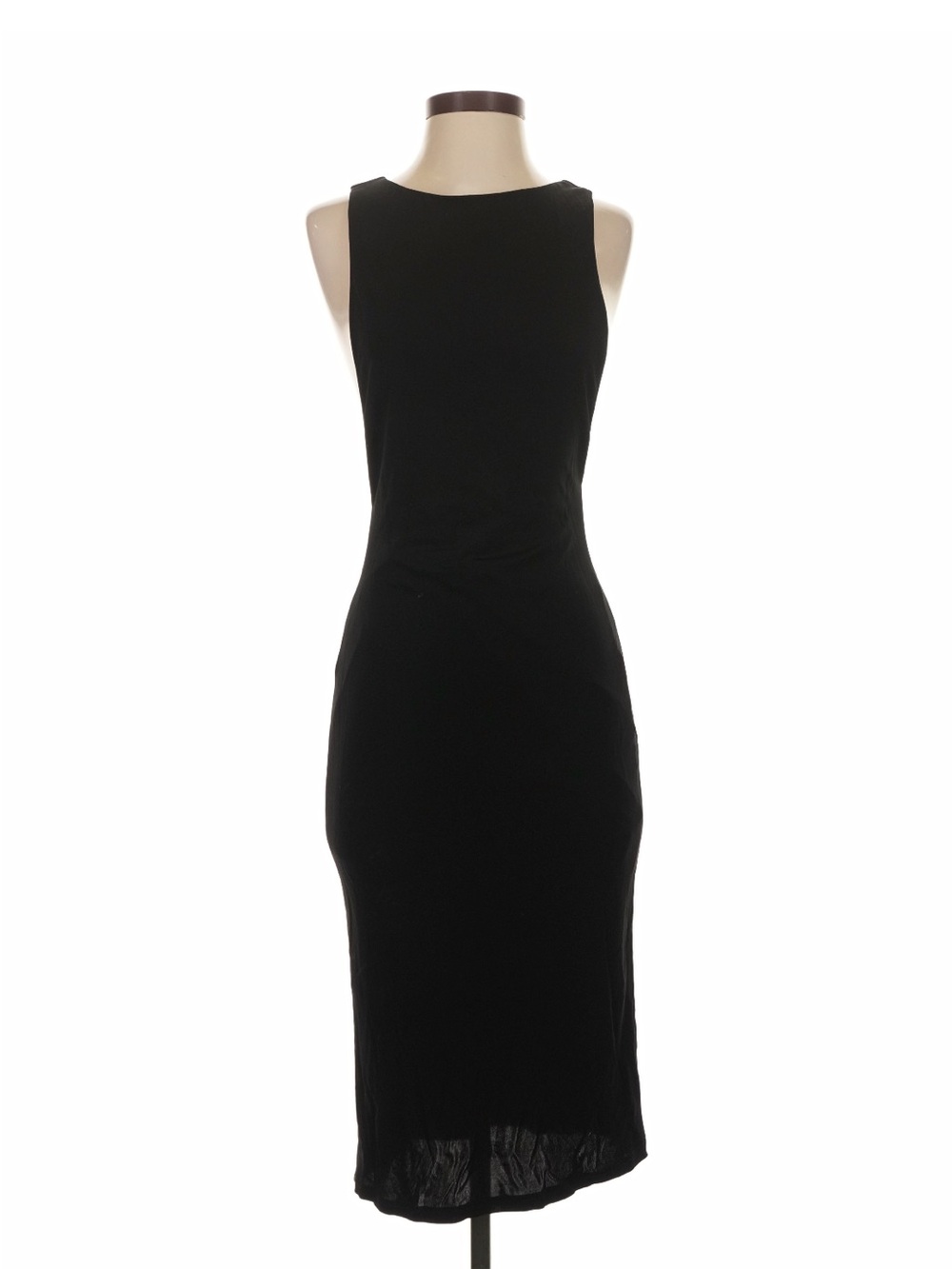 Classic Black Midi Sheath Dress Vivianchan size S